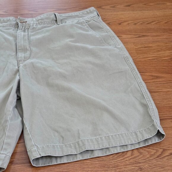 Y2K Vintage Timberland Men's Khaki Baggy Chino Shorts Size W40 Relaxed Skater - Picture 3 of 15